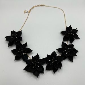Torrid Black & Gold Flower Necklace